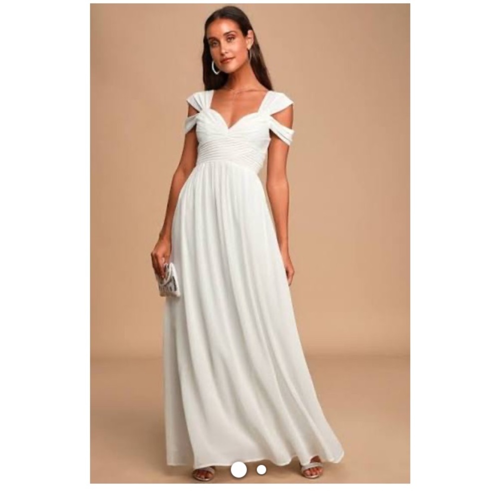 Lulus White gown.